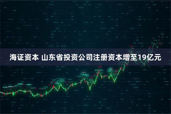 海证资本 山东省投资公司注册资本增至19亿元