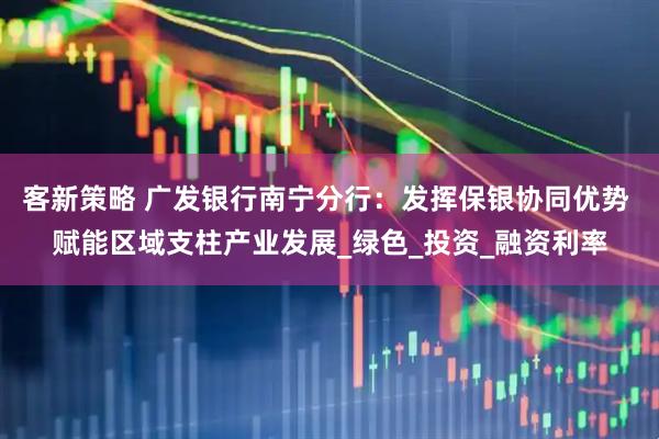 客新策略 广发银行南宁分行：发挥保银协同优势 赋能区域支柱产业发展_绿色_投资_融资利率