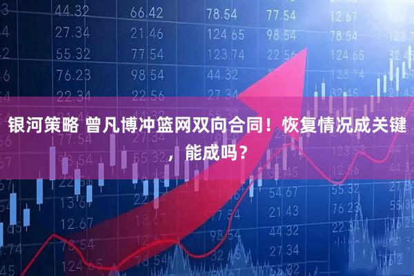 银河策略 曾凡博冲篮网双向合同！恢复情况成关键，能成吗？